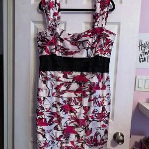 Formal Floral Pattered Dress